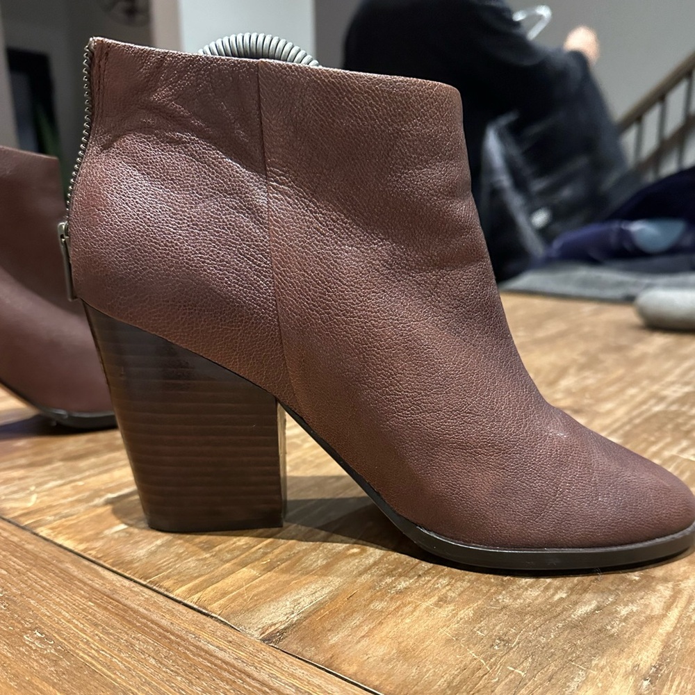 Cole haan brown bootie heels